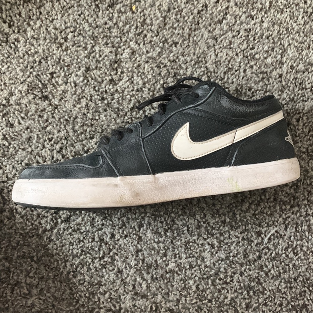 Black Nike Air Jordan sneakers